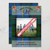 Moderne MacLeod Clan's Tartan Foto Xmas Kaart (Voorkant / Achterkant)