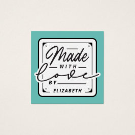 Moderne Made with Love Label Kaart