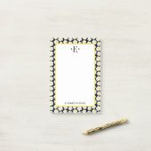 Moderne Madeliefjes Post-it® Notes (Op bureau)