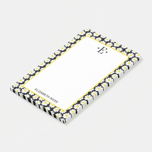 Moderne Madeliefjes Post-it® Notes (Schuin)