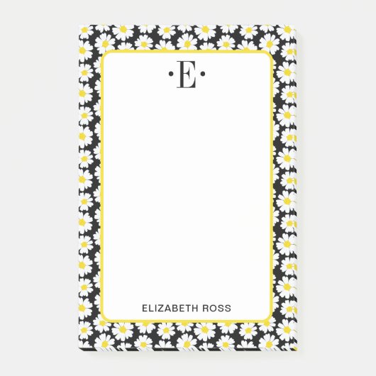 Moderne Madeliefjes Post-it® Notes (Voorkant)
