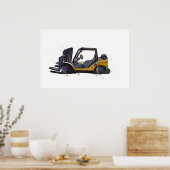 Moderne magazijnheftruck poster (Keuken)