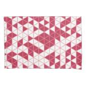 Moderne Magenta Geometrisch Patroon Kussensloop (Voorkant-Links)
