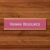 Moderne Magenta Kantoor kamer afdeling naam Deurbordje