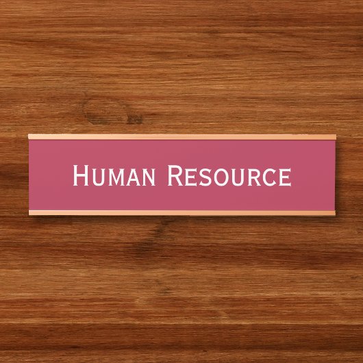 Moderne Magenta Kantoor kamer afdeling naam Deurbordje