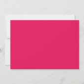 Moderne Magenta Script Introductie Foto Geboorte Aankondiging (Achterkant)