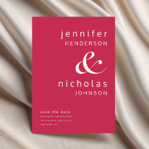 Moderne magenta typografie