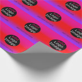 Moderne  Magenta voor professionele bedrijven Cadeaupapier (Hoek)