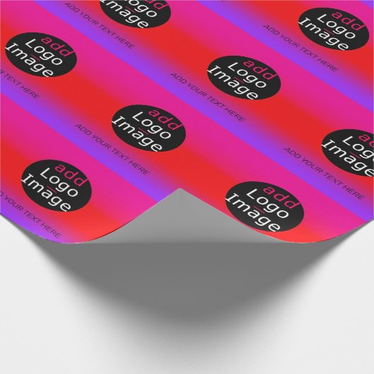 Moderne Magenta voor professionele bedrijven Cadeaupapier (Hoek)