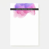 Moderne magenta Waterverf op maat Post-it® Notes (Voorkant)