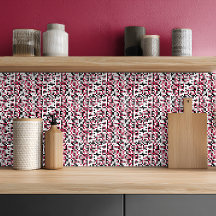 Moderne Magenta Zwart Grijs Geometrisch