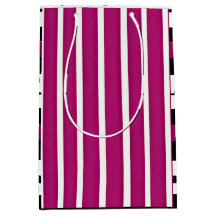 Moderne magenta zwarte witte strepen