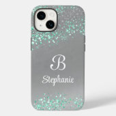 Moderne Magische Glitter sterren Zilver Case-Mate iPhone Case (Achterkant)