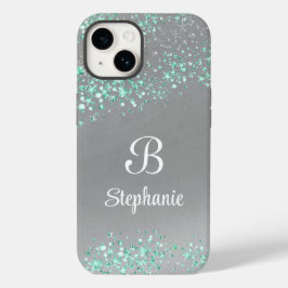 Moderne Magische Glitter sterren Zilver Case-Mate iPhone 14 Hoesje