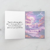 Moderne magische Halloween Kaart (Binnen)