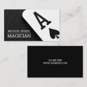 Moderne magische kaart, kaartentertainment visitekaartje (Voorkant / Achterkant)