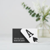 Moderne magische kaart, kaartentertainment visitekaartje (Staand voorkant)