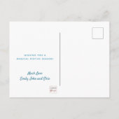 Moderne magische kerstpasta-kleuren briefkaart (Achterkant)