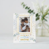 Moderne magische kerstpasta-kleuren briefkaart (Staand voorkant)