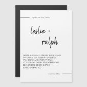 Moderne magnetische kaart magnetische uitnodiging (Voorkant / Achterkant)