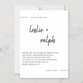 Moderne magnetische kaart uitnodiging (Voorkant)