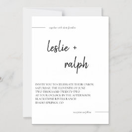 Moderne magnetische kaart uitnodiging