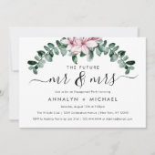 Moderne Magnolia Future Mr. en Mrs. Engagement Par Kaart (Voorkant)