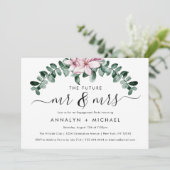 Moderne Magnolia Future Mr. en Mrs. Engagement Par Kaart (Staand voorkant)