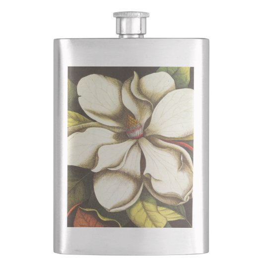 Moderne  Magnolia Heupfles (Voorkant)