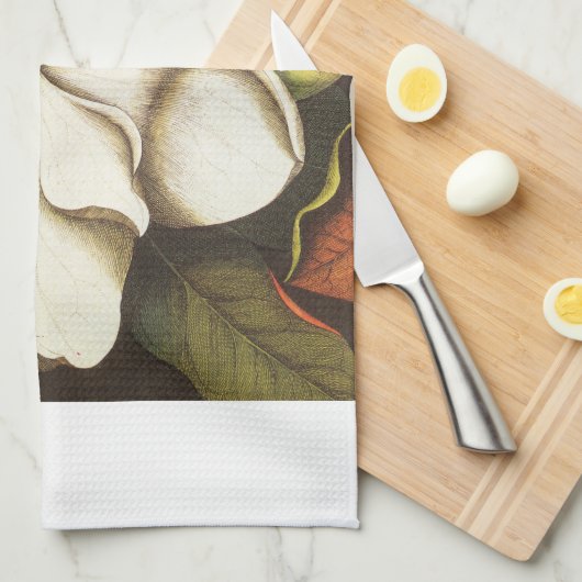 moderne  magnolia theedoek (Quarter Fold)