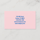 Moderne Maid Services Huishoudster Visitekaartje (Achterkant)