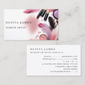 Moderne make-up artiest cosmetica schoonheidssalon visitekaartje (Voorkant / Achterkant)