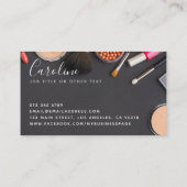 Moderne make-up artiest / cosmetica visitekaartje (Achterkant)