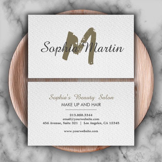 Moderne make-up artiest en kunstenaar Hair Stylist Visitekaartje