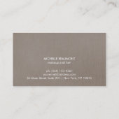 Moderne make-up artiest faux Roos gouden paillette Visitekaartje (Achterkant)