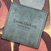 Moderne Make-up Artiest Grunge Blauw Grijs Textuur Vierkante Visitekaartje