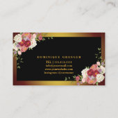 Moderne make-up artiest & haar stijlvol visitekaartje (Achterkant)