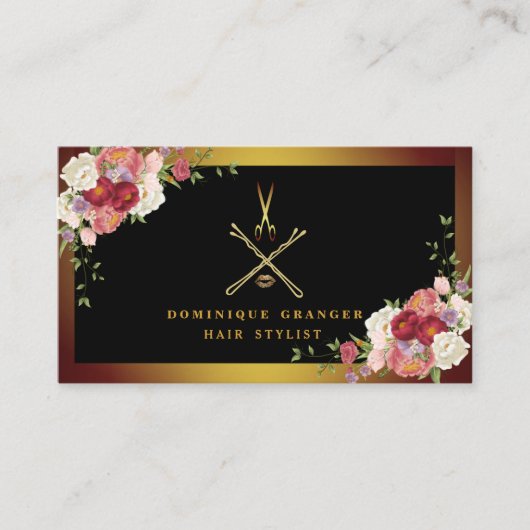 Moderne make-up artiest & haar stijlvol visitekaartje (Voorkant)