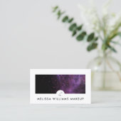 Moderne make-up artiest minimalistisch gezicht Log Visitekaartje (Staand voorkant)