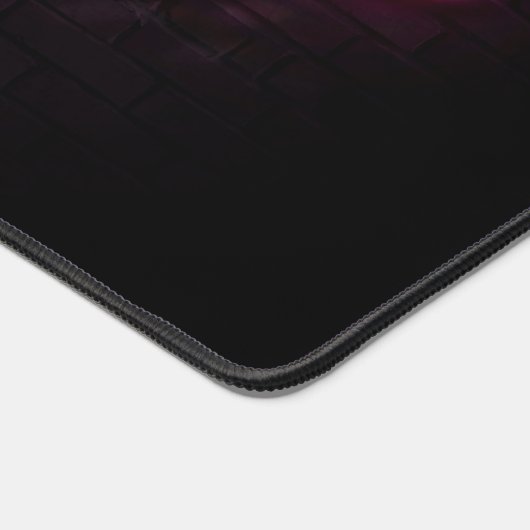 Moderne make-up artiest schoonheid monogram neon r bureaumat (Hoek)