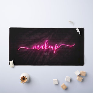 Moderne make-up artiest schoonheid monogram neon r bureaumat