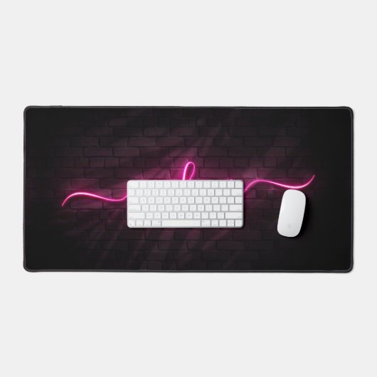 Moderne make-up artiest schoonheid monogram neon r bureaumat (Keyboard & Muis)
