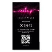 Moderne Make-up Artiest Schoonheid Salon Afspraak Magnetisch Visitekaartje (Voorkant Verticaal)