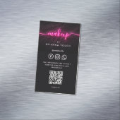 Moderne Make-up Artiest Schoonheid Salon Afspraak Magnetisch Visitekaartje (Voorbeeld)