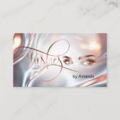 Moderne make-up Artis wimpers Roos goud opaal Contactkaartje (Voorkant)