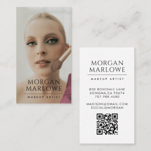 Moderne Make-up Artist Foto Visitekaartje
