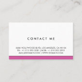 Moderne make-up artist met lipstick Logo Visitekaartje (Achterkant)