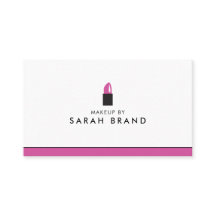 Moderne make-up artist met lipstick Logo