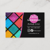 moderne make-up artist MUA foto kleine bedrijven Visitekaartje (Voorkant)