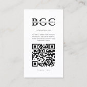 Moderne make-up kunstenaar Lashes Brows Salon Inst Visitekaartje (Achterkant)